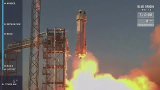 Blue Origin rocket launches with NASA moon-landing technology