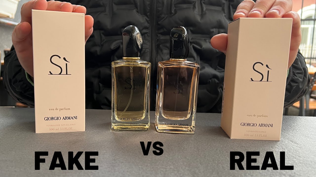 Fake vs Real Armani Sì Perfume EDP 100 ml - YouTube