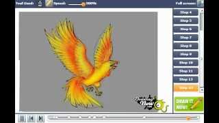 How to Draw a Phoenix Bird of Flames screenshot 2