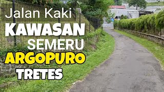 Walking Around the Semeru and Argopuro Street Area at TRETES Tourism Park