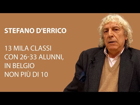 Con il Covid confermate 13mila classi da 26-33 alunni, in Belgio non più di 10: lo denuncia d’Errico