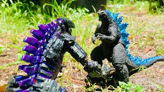 Purple mecha Godzilla design and custom made legendary Godzilla