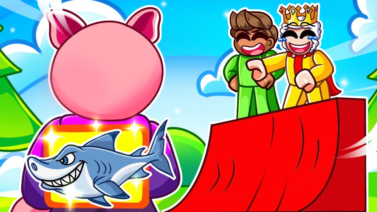 Předstírám NOOBA, potom použiju ŽRALOČÍ SKATEBOARD v Robloxu!