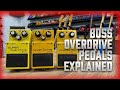 Les pdales boss overdrive expliques od1od3sd1