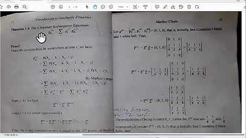 Kasumu Sections 1 3 and 1 4: Multi-step probabilities and stationary distribution