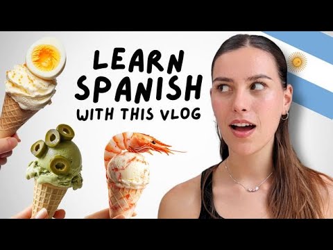 Spanish For Beginners: Trying the Weirdest Ice Cream Flavors! - Beginner Spanish