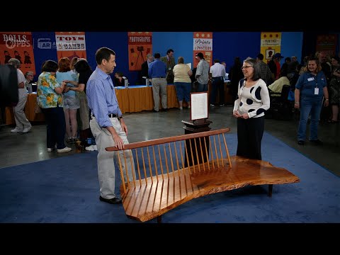 Preview: 1971 George Nakashima Conoid Bench | Vintage Baltimore 2021, Hr 1 | Antiques Roadshow | Pbs