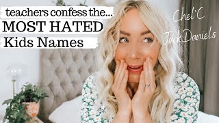 teachers reveal the shocking Name Mistakes parents make | SJ STRUM Baby Names