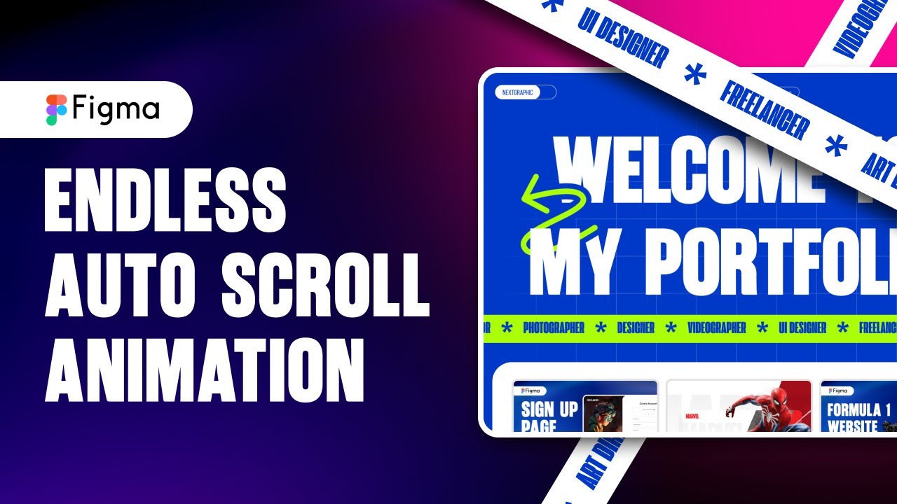 How To Make Auto-Scroll Animation UI Design In Figma | Figma Tutorial