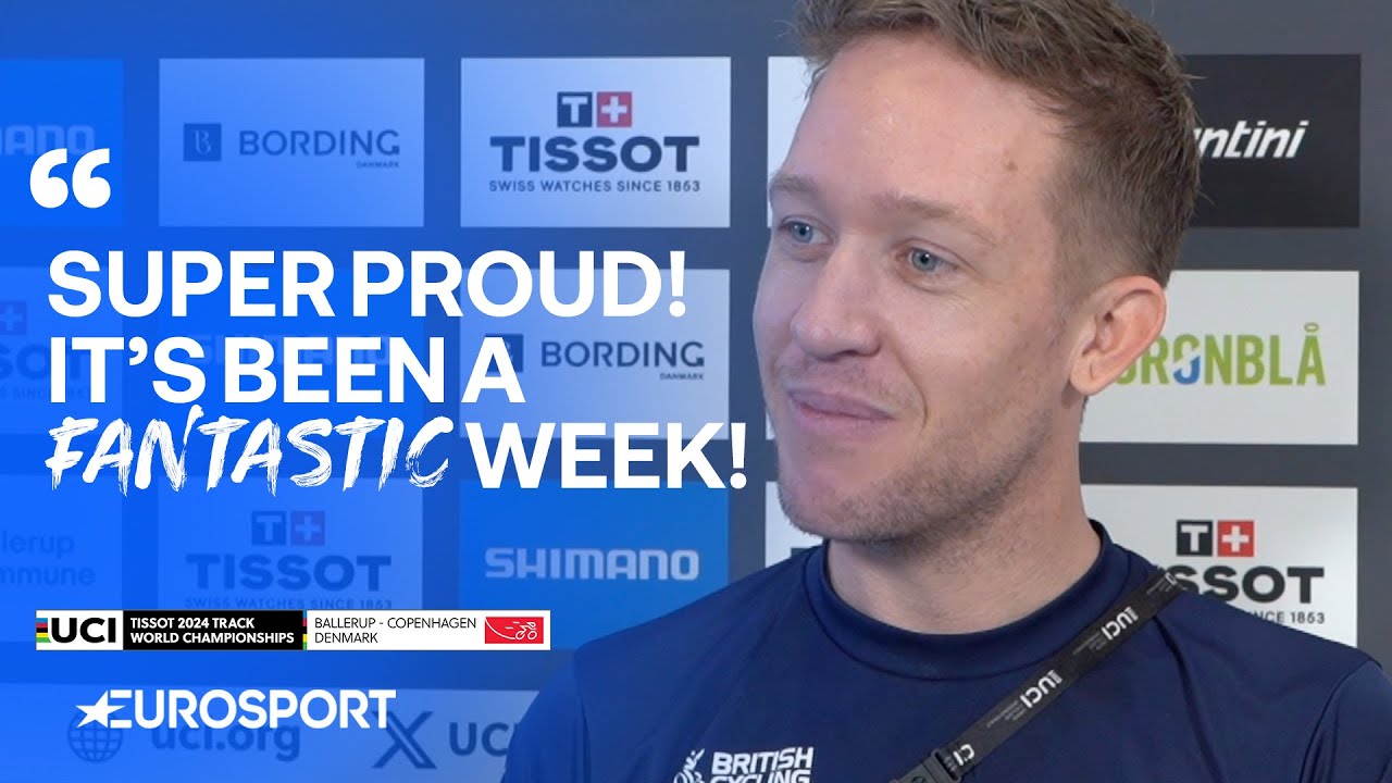 Cameron Meyer reacts after Great Britain match best ever Track World Championships medal haul 🇬🇧🏅