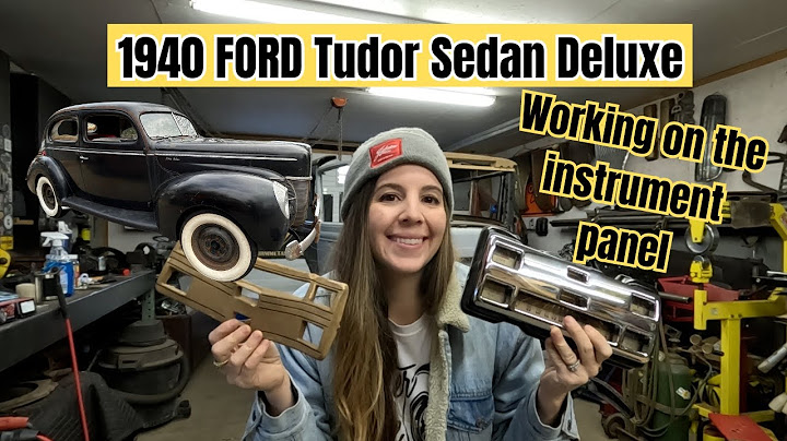 1940 FORD TUDOR SEDAN DELUXE in the garage!