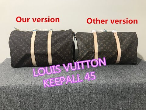 LOUIS VUITTON KEEPALL 45 COMPARISON - YouTube