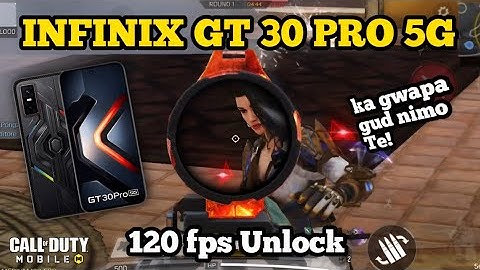 Infinix GT 30 PRO 5G Game Test MP CODM | 120fps Unlock | Gyro Test | Man-O-War the best Attachment