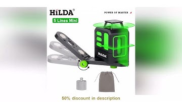 Latest Products You Must Know! HILDA Laser Level 2 lines/5 Lines 360 Automatic Leveling Level Co