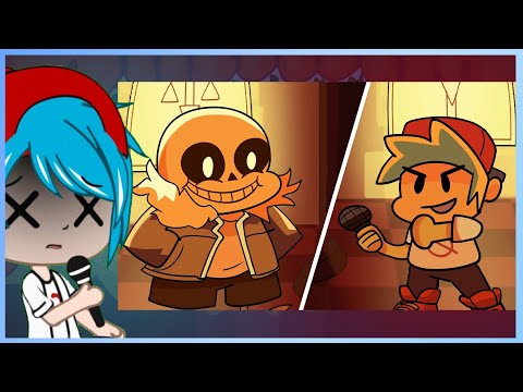 Dusttale Remastered Sansational FNF X UNDERTALE Animation Indie Cross Fnf react to Sans