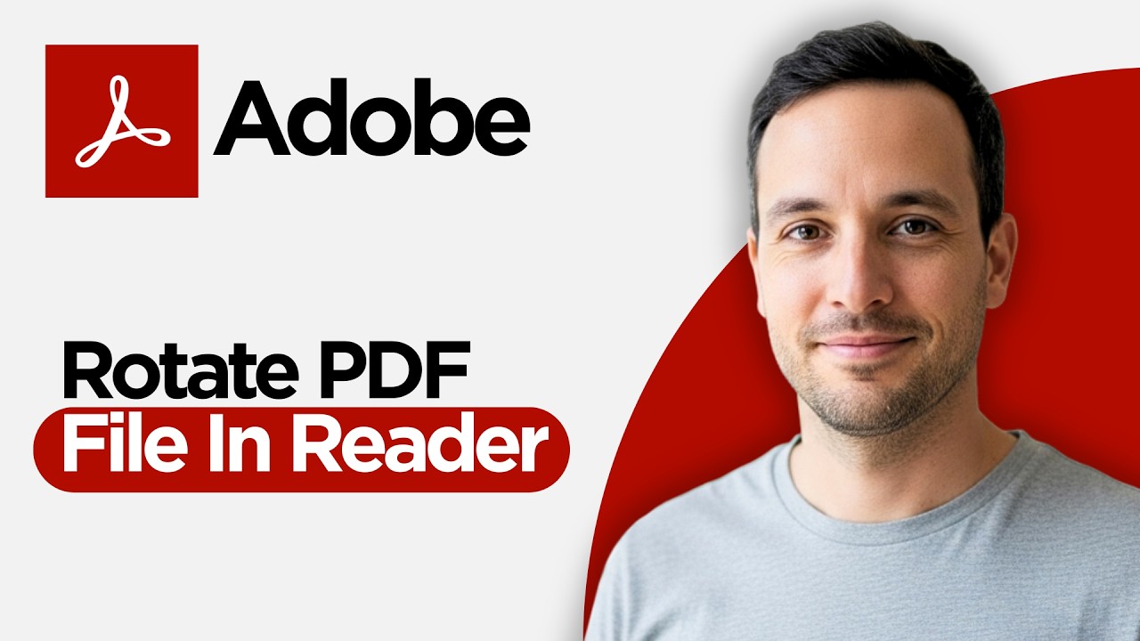 How to Rotate PDF File in Adobe Reader | How to Rotate Pages in a PDF ...