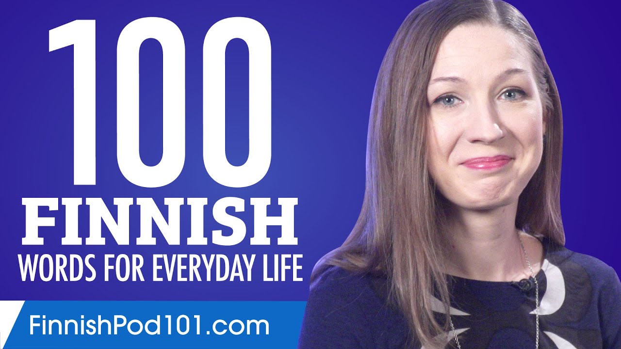 100 Finnish Words For Everyday Life Basic Vocabulary 5 YouTube