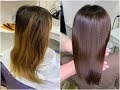 From blond to dark brown. Из блонда в брюнетку.