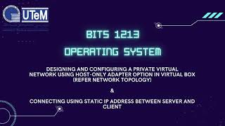 BITS 1213 - OPERATING SYSTEM PROJECT (PROGRESS 1)