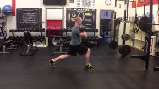 Front Rack Split Squat with Kettlebells