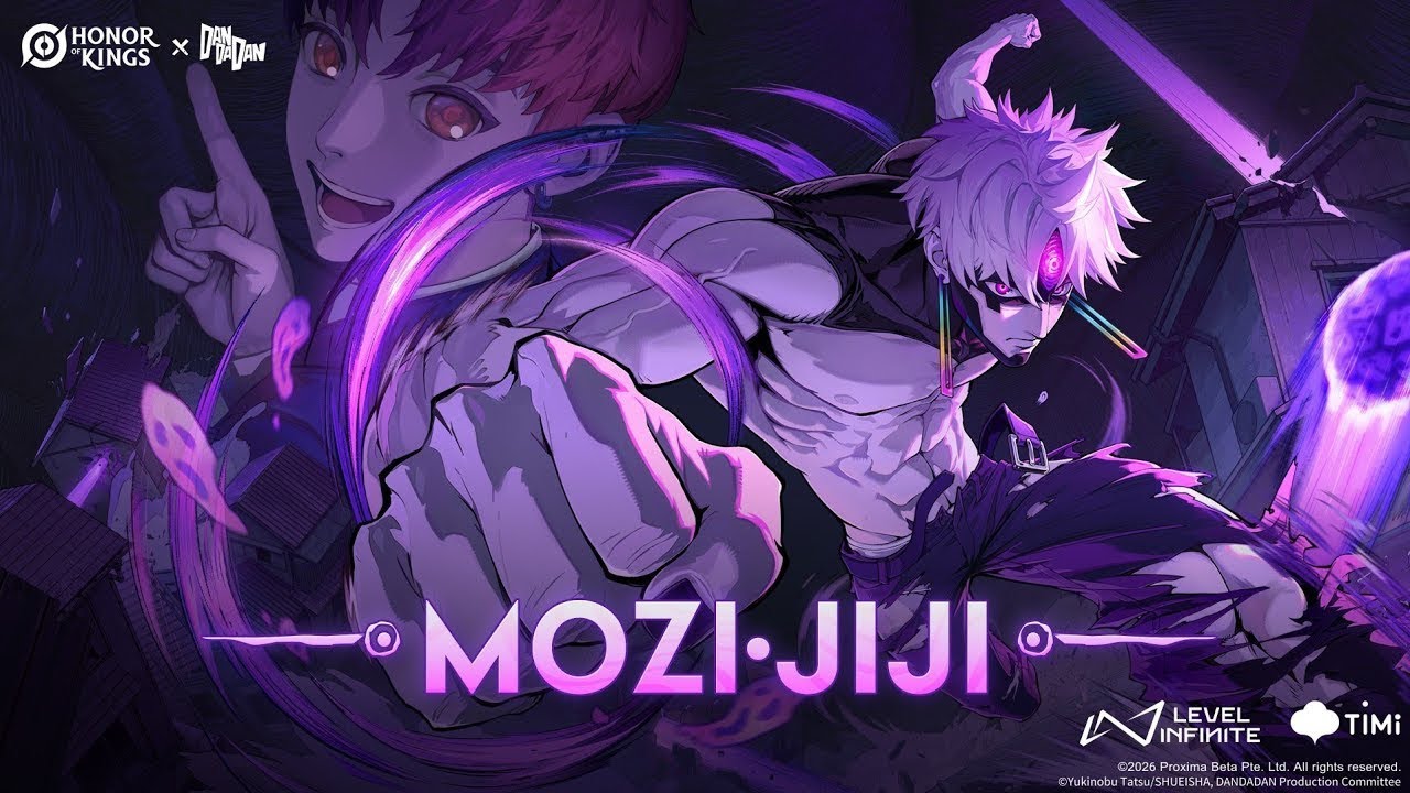 Mozi-Jiji Skin Showcase | Honor of Kings x DAN DA DAN - YouTube
