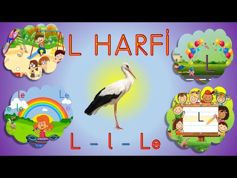 L Harfi  videosu (2. Harf - Alfabe - Dik temel harfler)