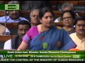 Discussion & Voting on the Demands for Grants under the control of HRD ministry: Smt Smriti Irani