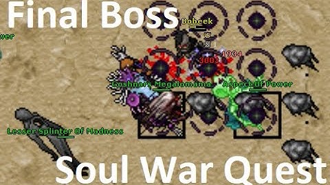 Bobeek / Goraca - FINAL BOSS - Defeated Goshnars Megalomania - Tibia Test Server