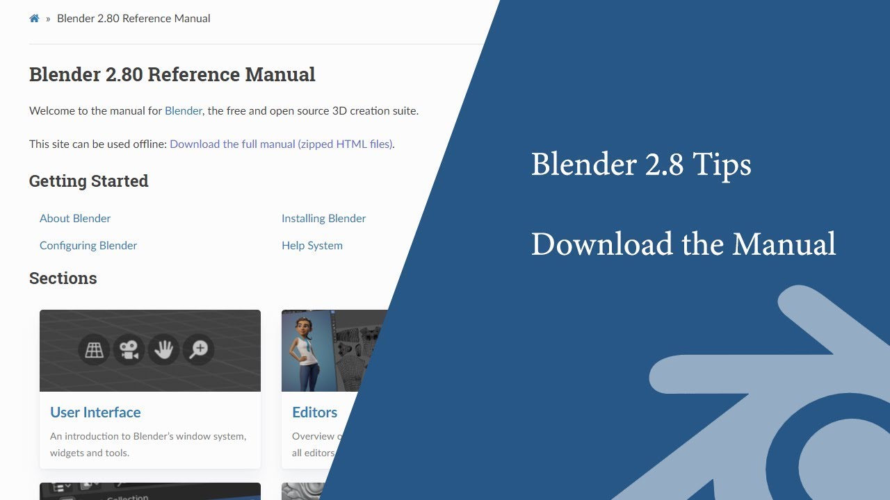 Abundantly hat Omkostningsprocent Blender 2.8: RTFM or atleast download it ... - YouTube