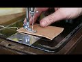 Sewing Leather with a Singer 201k Mk1 Cast Iron Sewing Machine