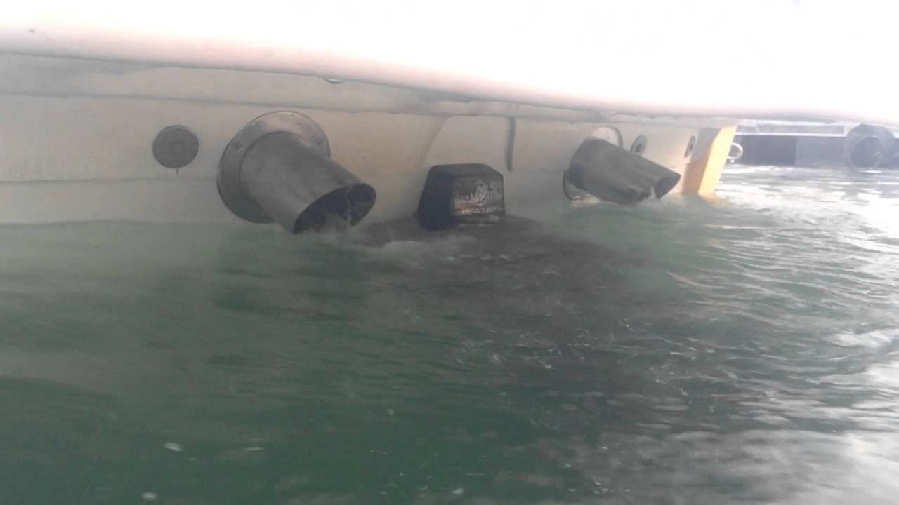 Sea Ray 195 Sport Thru Hull Exhaust YouTube