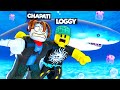 LOGGY ESCAPED EVIL SHARK ATTACK | ROBLOX