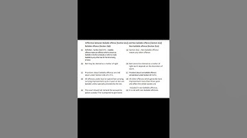 Difference between bailable offence and non bailable offence #shorts #law #study #knowlege