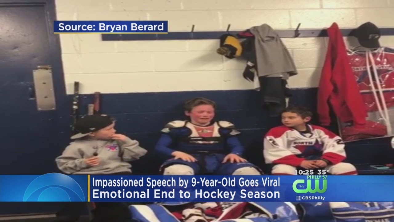 Impassioned Speech By 9-Year-Old Hockey Player Goes Viral