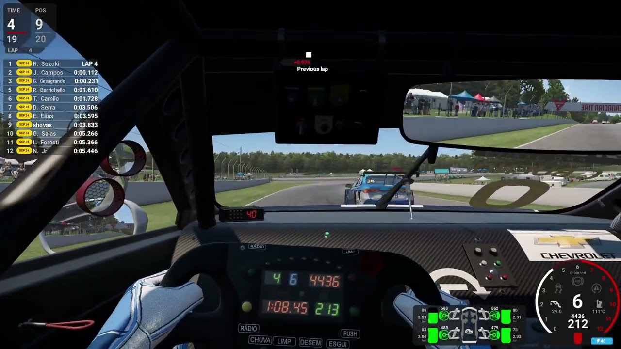 Celebrating AMS2 1.6 from Canada at Mosport in Brazilian Stock Cars