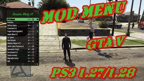 MOD MENU GTA 5 PS3 1.27/1.28 DEX/CEX BLES/BLUS +DOWNLOAD