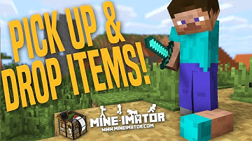 Mine-imator Tutorial - How to Pick Up Items & Drop Items | Part 6