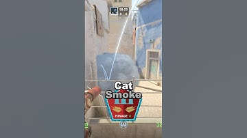 Mirage Cat Smoke from T Spawn - CS2 Lineups #cs #cs2 #Mirage #Cat #Tside #smoke #counterstrike #bigh