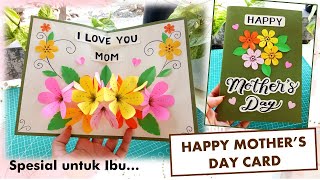 DIY KARTU UCAPAN  HARI IBU / HAPPY MOTHER'S DAY CARD POP UP / KARTU UCAPAN 3D HARI GURU