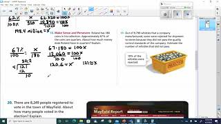 hw video for lesson 6 4; Estimate to Find Percent