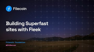 Building Superfast sites with Fleek | ETH Denver 2024