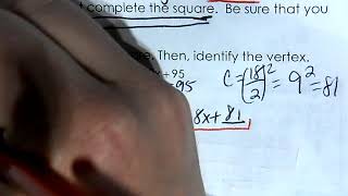 Unit 1 Day 16 Complete The Square to Find the Vertex of a Parabola