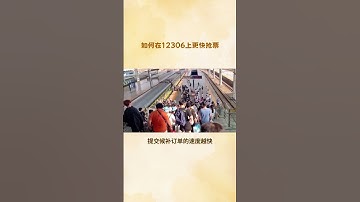 如何在12306上更快抢票