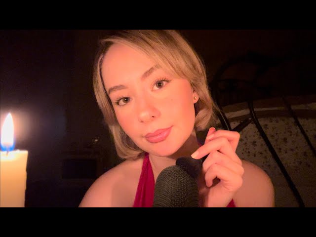 ASMR Mic Brushing With Clicky Whispers (will make you sleepy)