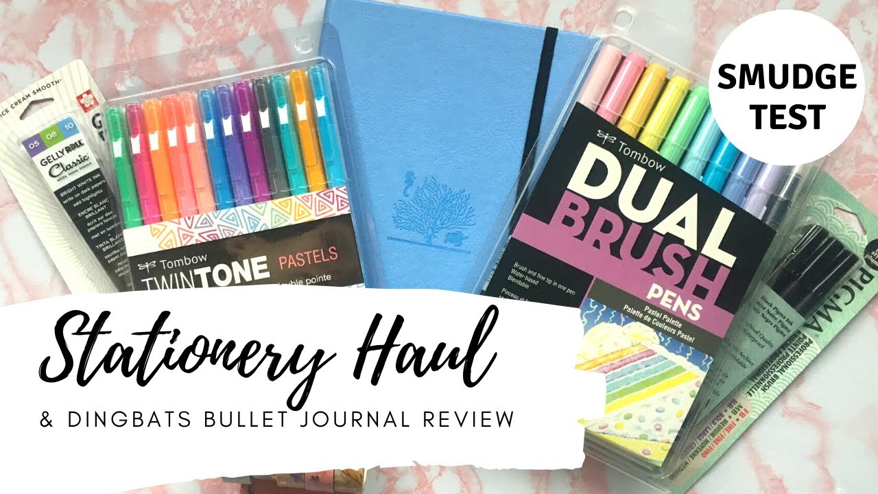 STATIONERY HAUL | Dingbats Earth Bullet Journal Review