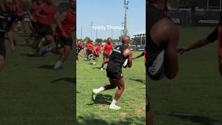 Teddy Thomas en jambes ⚡🔴⚫ #stadetoulousain #rugby #shorts