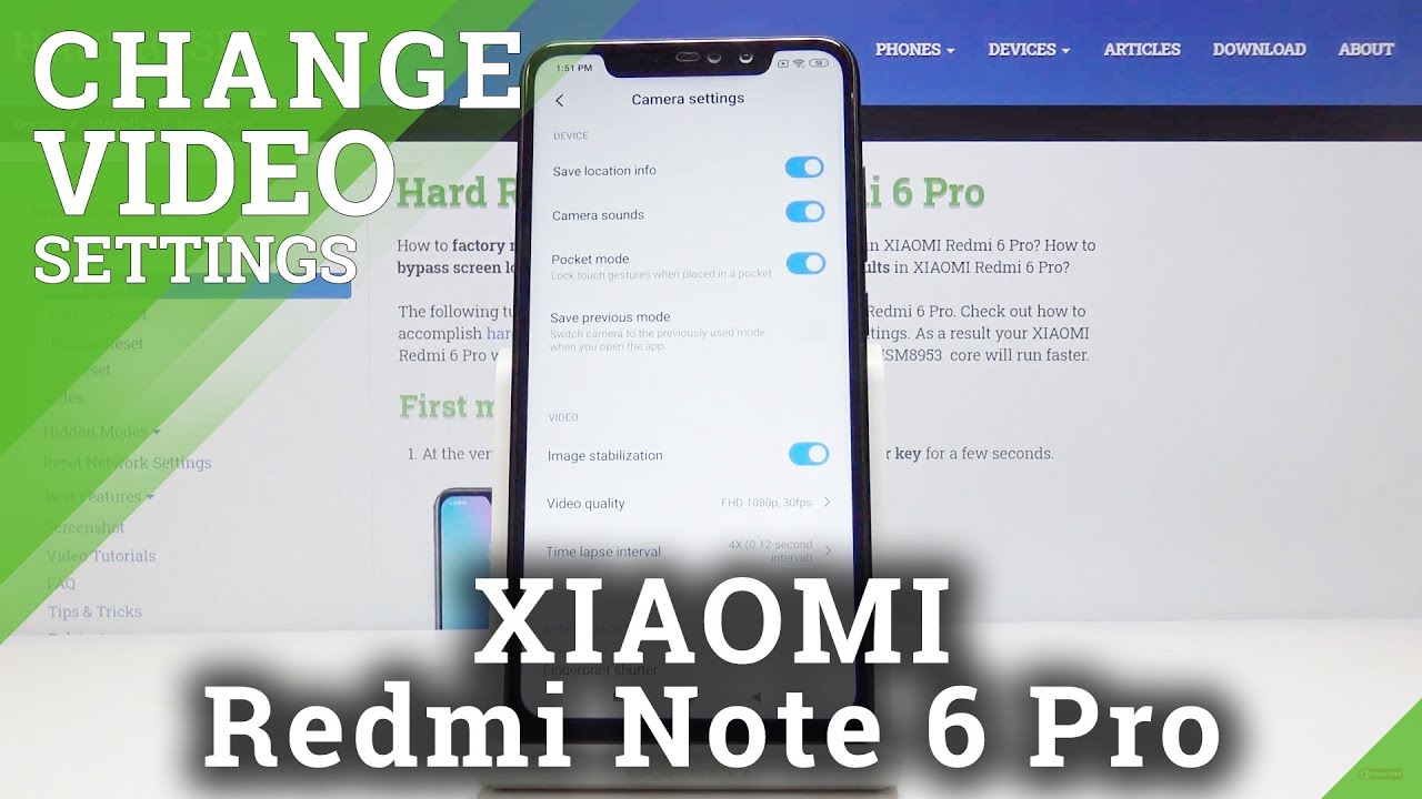 How to Change Video Resolution in Xiaomi Redmi Note 6 Pro – Set Up Video Quality