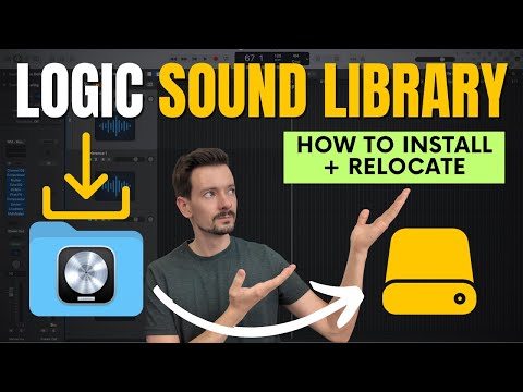 Logic Pro X | How To INSTALL & MOVE Sounds | Use An External Drive And Save Space