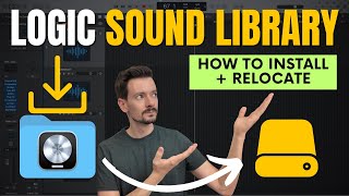 Logic Pro X | How To INSTALL \& MOVE Sounds | Use An External Drive And Save Space