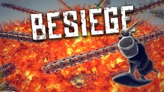 1000 BOMBS - Besiege Alpha Sandbox ★ Besiege Gameplay Explosions